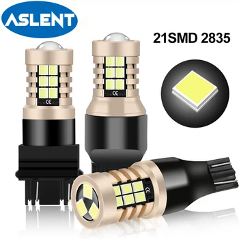 

2pcs P21W 1156 BA15S BAU15S PY21W DRL LED Bulbs 12V 6500K White Red 7443 7444 T20 W21/5W LED Light For Lada Kalina Granta Vesta