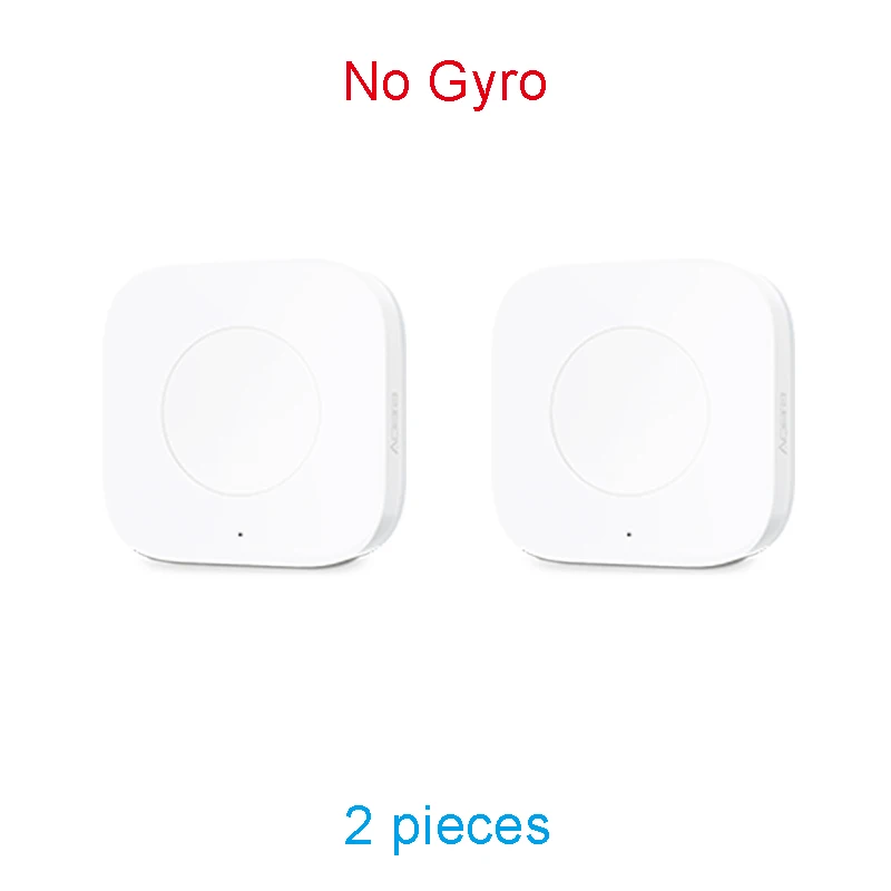Xiaomi Aqara умный беспроводной мини-переключатель ZigBee беспроводное соединение Встроенный гироскоп работа с HomeKit MIJIA приложение умный дом Комплект - Цвет: 2 No Gyro Version