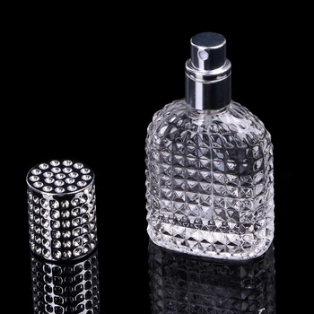 

New Style Pineapple Portable Glass Perfume Bottle With Spray Empty With Atomizer