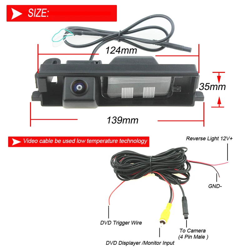 For Toyota Rav4 RAV 4 2001- 2009 2010 2011 2012 Mirror Image No Guiding Line 170 degree car Rear View Camera Fisheye lens Angle