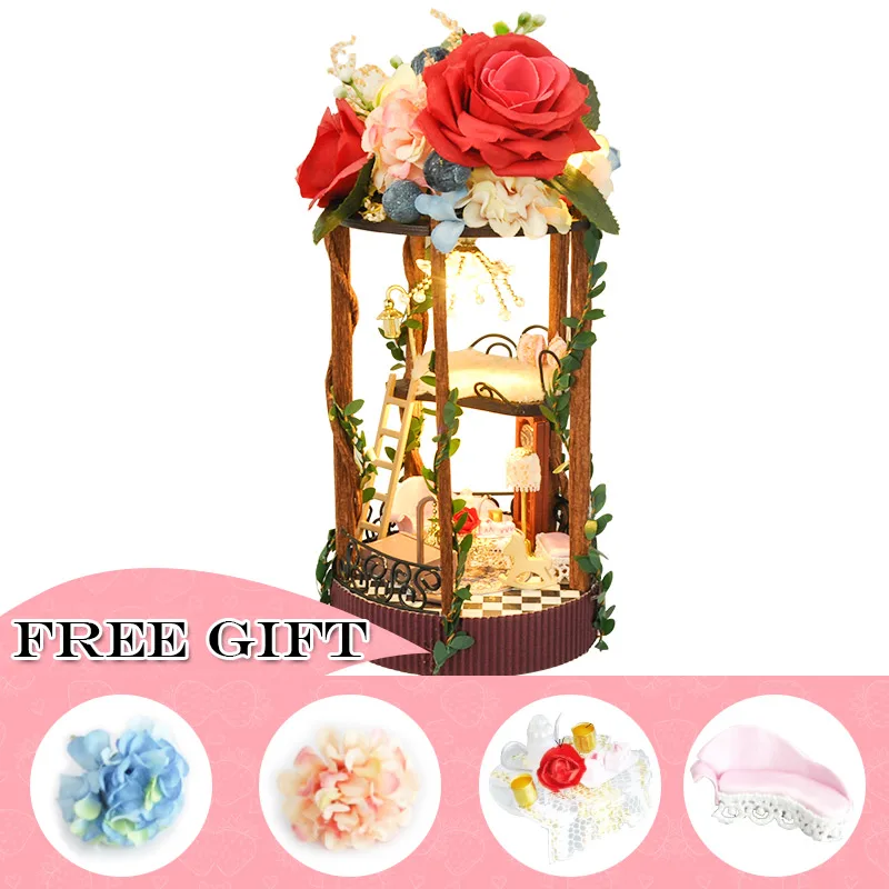 Cutebee Каса кукольный домик Миниатюрный DIY Кукольный дом с деревянная мебель для дома китайский стиль игрушки для детей подарок на день рождения TC5 - Цвет: TC5