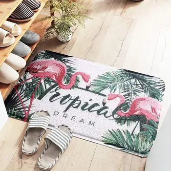 

Mat Nordic Style Floor Repeatable Floor Mat Bathroom Mat Flamingo PVC Bedroom Home Living Room Sofa Kitchen Decoration