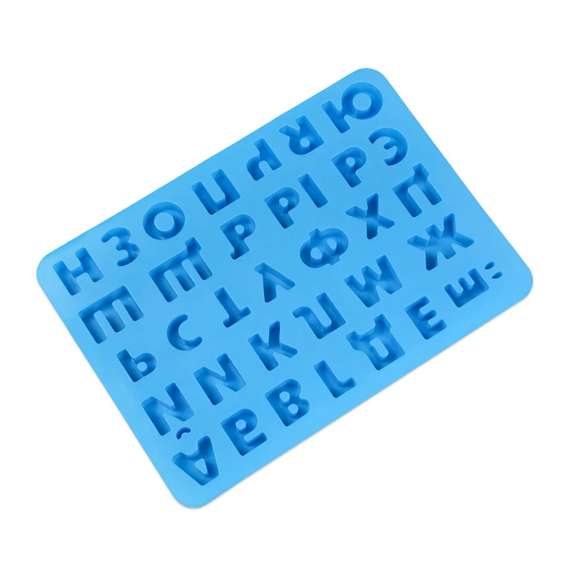 Русский алфавит формы силиконовые Форма для шоколадного фондана конфеты желе