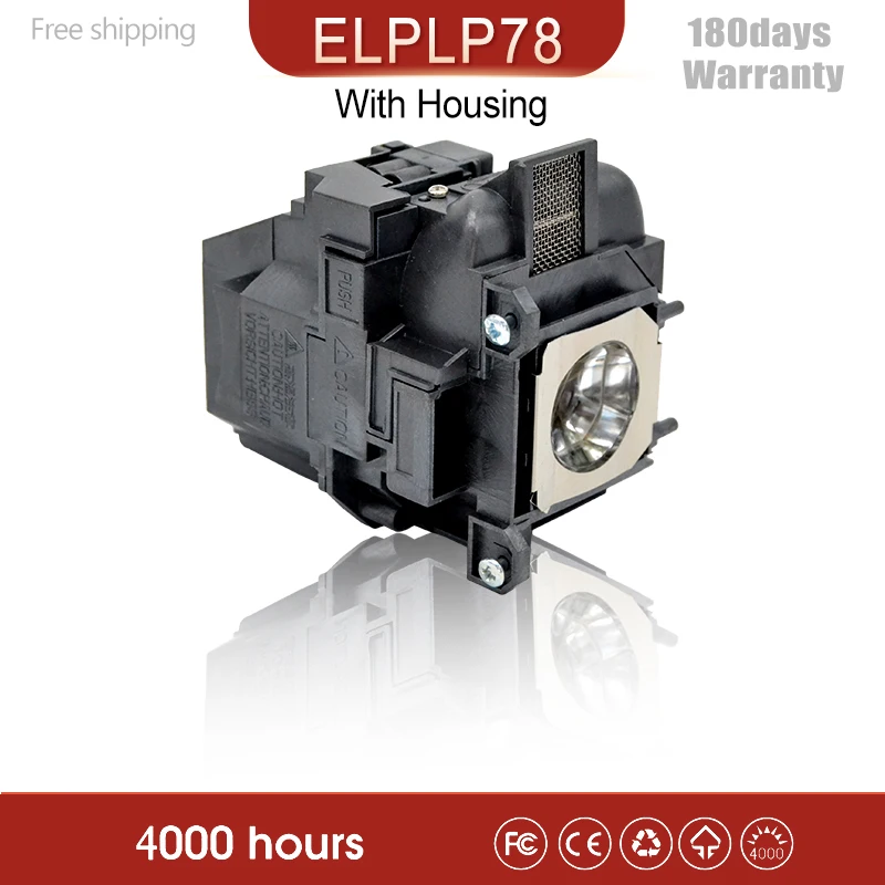 Kaita заменяемая прожекторная лампа ELPLP78 для EPSON EB-945/EB-955W/EB-965/EB-98/EB-S17/EB-S18/EB-SXW03/EB-SXW18 |