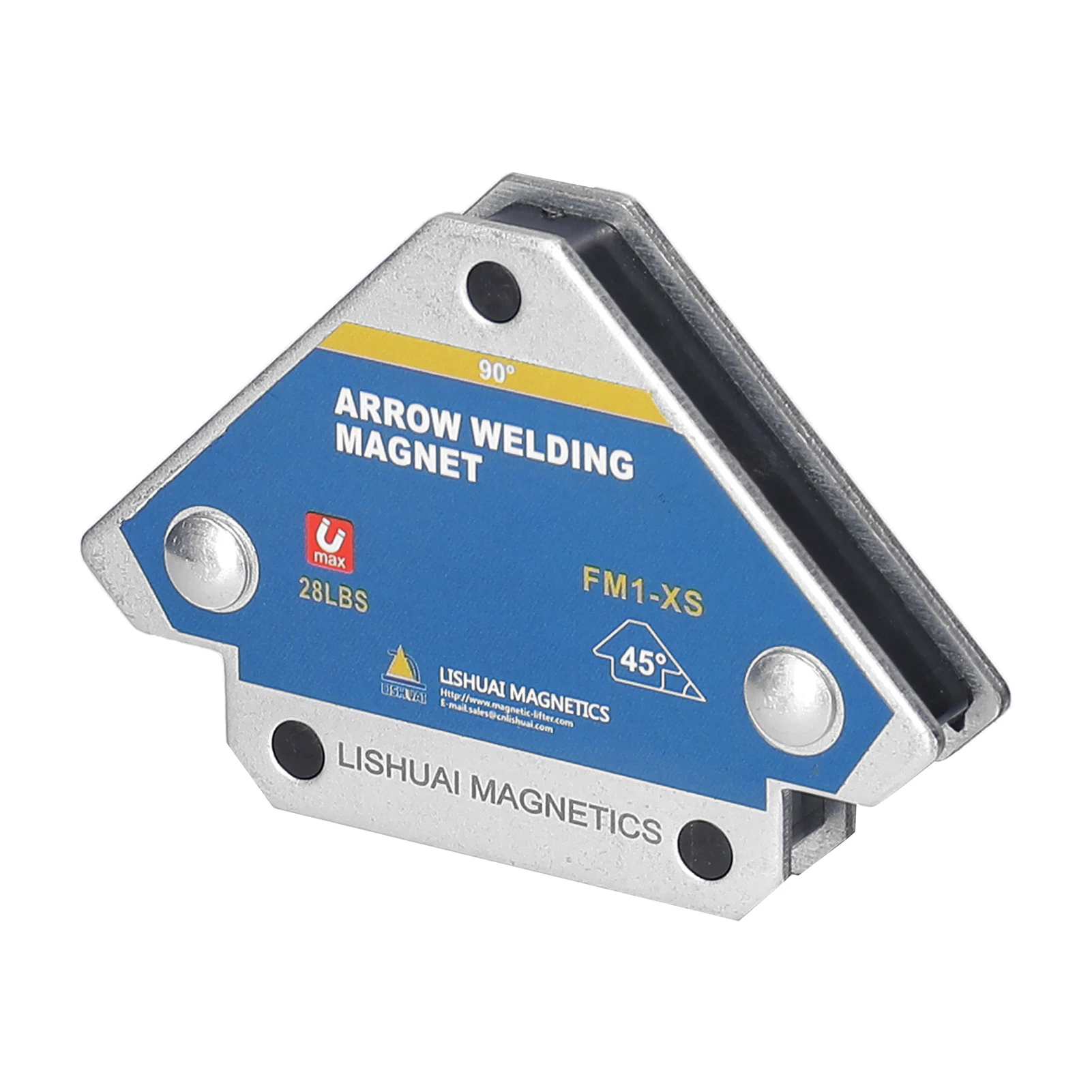 FM1-XS Magnetic Welding Fixer Holders 45&deg; 90&deg; 135&deg; Multi-angle Magnet Weld Fixer Positioner Ferrite Auxiliary Locator Tools 4pcs