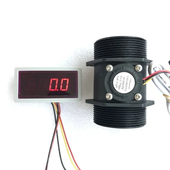 

GTBL US208MA +USN-HS20TA 10-300L/Min Flow Sensor Flow Meter and Alarmer Flow Rate Display Frequency Counter for Water Flow Senso