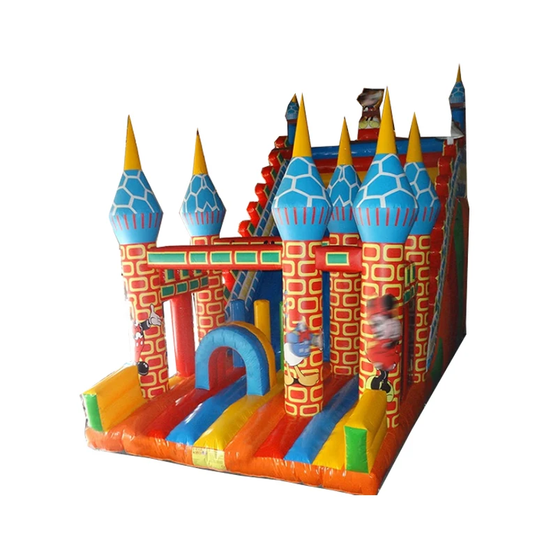 

Colorful inflatable slide for kids/customized large inflatable land slide for sale