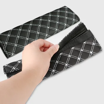 

5PCS/Set Car Rearview Mirror Protector Handbrake Sleeve Shift Knob Cover Seat Belt Cushion Cover Auto Interior Supplies