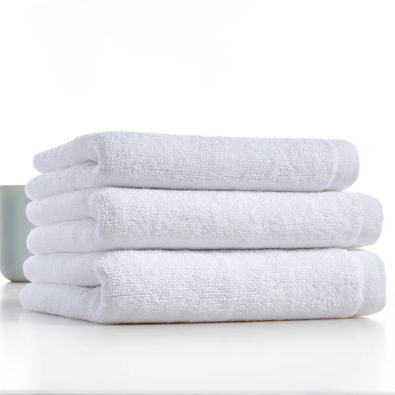 1 шт. 34 х 70 см хлопок белое отельное полотенце комплект Уход за кожей лица Полотенца банные полотенца для взрослых мочалки впитывающее полотенце для рук - Цвет: H01