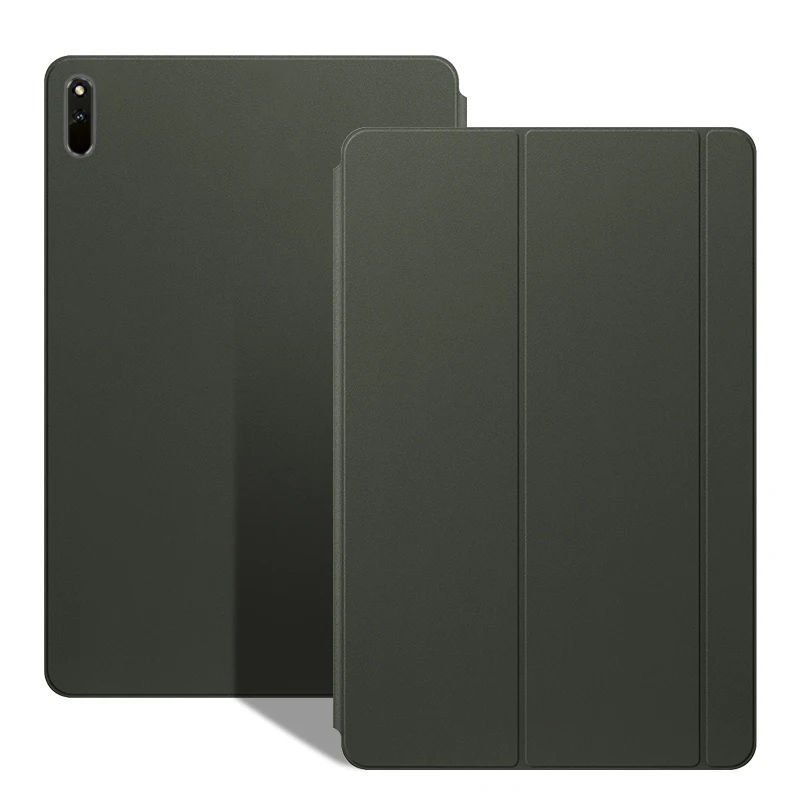 

Тонкий регулируемый смарт-чехол с подставкой для Huawei MatePad Pro 10,8 дюйма, 2021, прочный магнитный адсорбционный чехол для Huawei, искусственный корпус + ручка