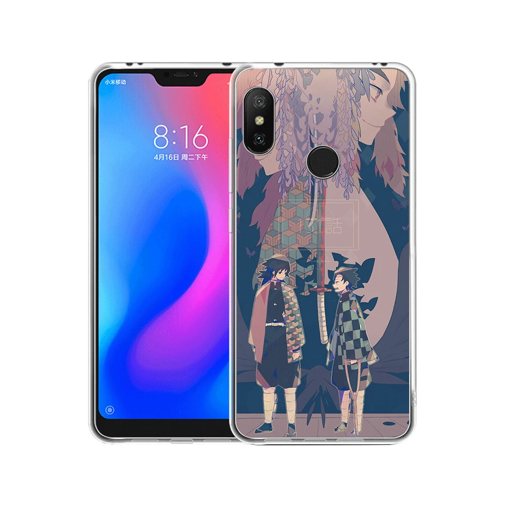 Чехол для мобильного телефона Xiaomi Redmi K20 Pro 7 GO S2 7A 4A 4X5 5A 6 6A Чехол аниме Demon Slayer Kimetsu No Yaiba Shell - Цвет: 4