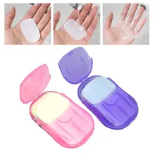 1 коробка портативный удобный мытье рук Ванна Путешествия Ароматические ломтик листы коробка для вспенивания бумажное мыло