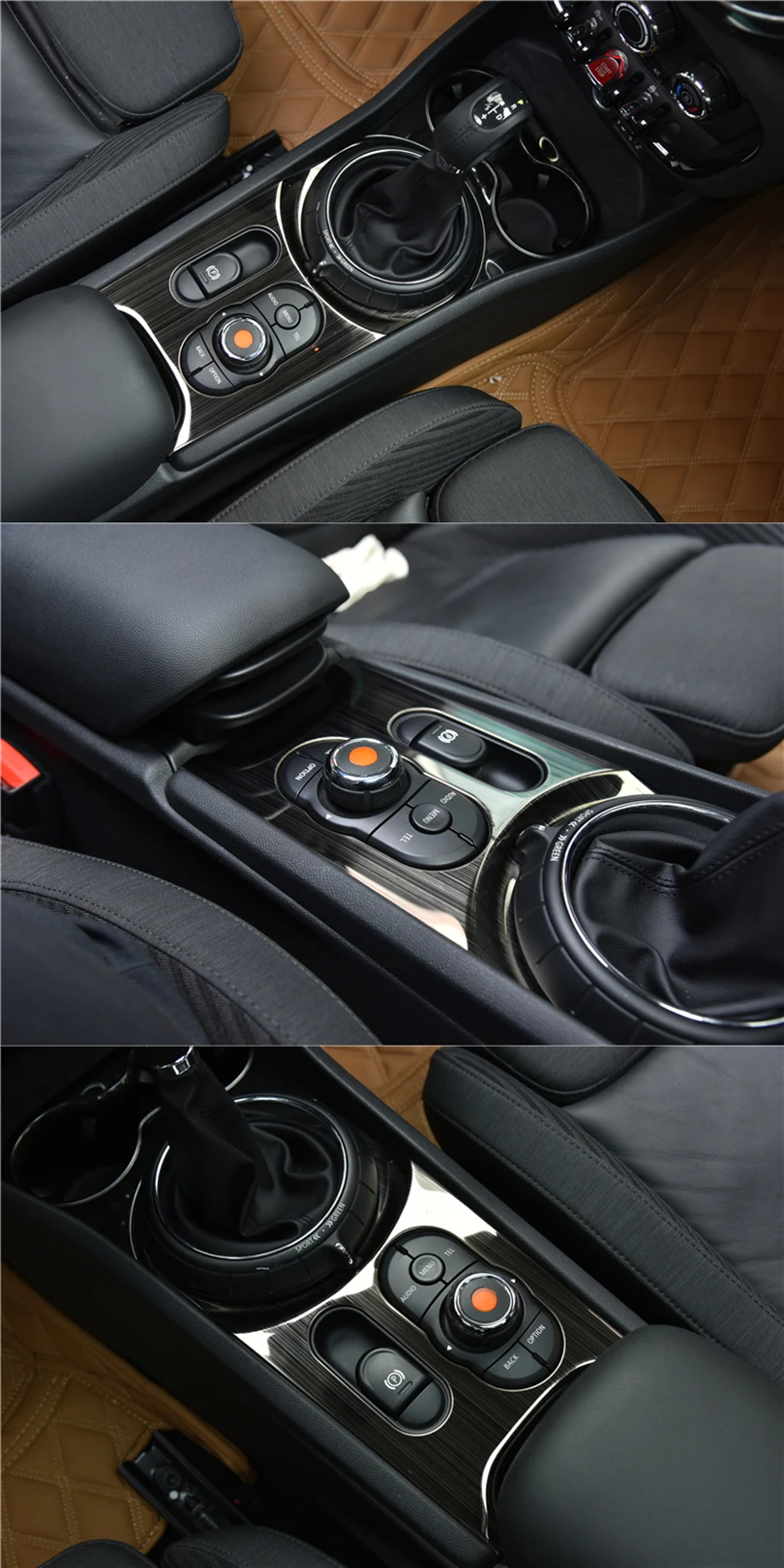 Панель переключения передач автомобиля крышка Центрального управления Украшение Наклейка для BMW MINI Cooper S JCW F54 Clubman Автомобиль Стайлинг Аксессуары 2 шт