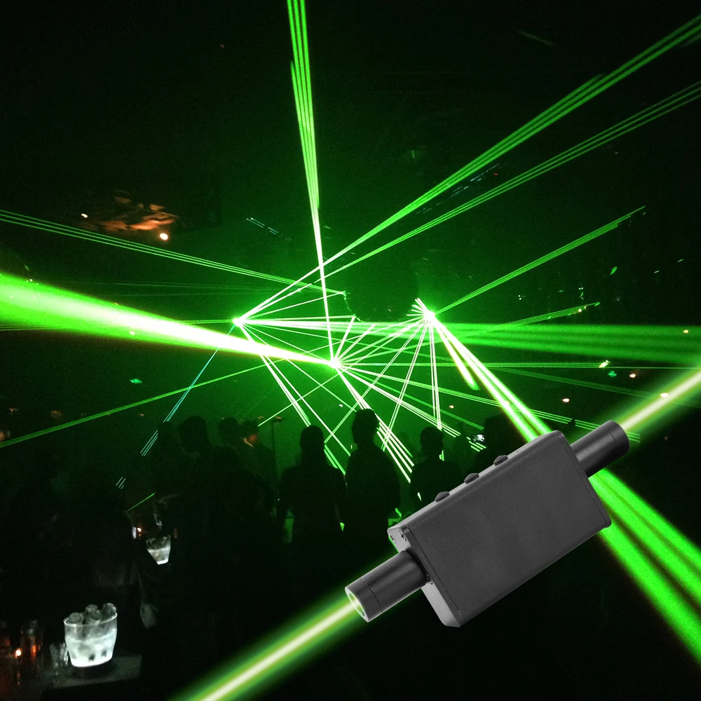 Мини-зеленый лазерный меч двойного направления для лазерного шоу для мужчин, двуглавый широкий луч, лазерная двойная лазерная ручка для танцев, диджейское шоу