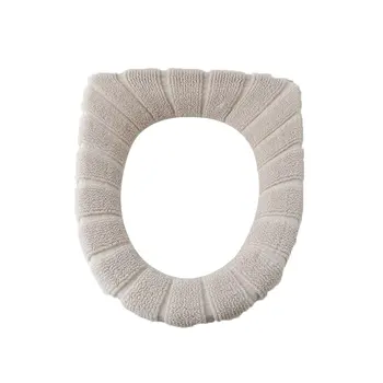 

Winter Comfortable Soft Heated Washable Toilet Seat Mat Set Bathroom Accessories Interior For Home Decor Closestool Mat