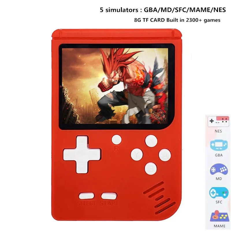 Портативный игровой плеер 3,0 дюймов vedio игровая консоль 8G TF карта встроенный 2300+ игры портативная игровая консоль может загружать игры