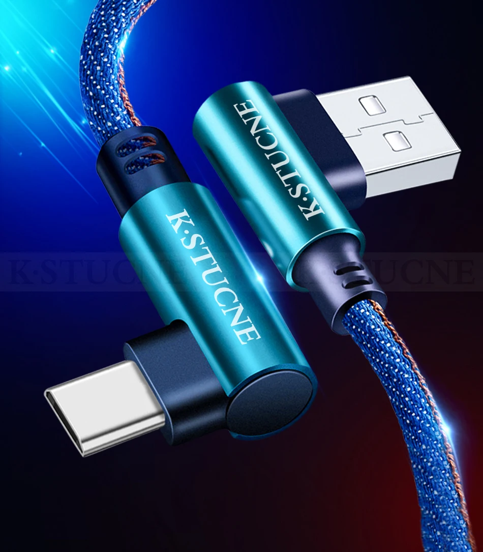 90 градусов usb type-C кабель для быстрой зарядки для samsung s9 s8 Plus для huawei Xiaomi Redmi Note 7 type-C зарядный кабель для передачи данных