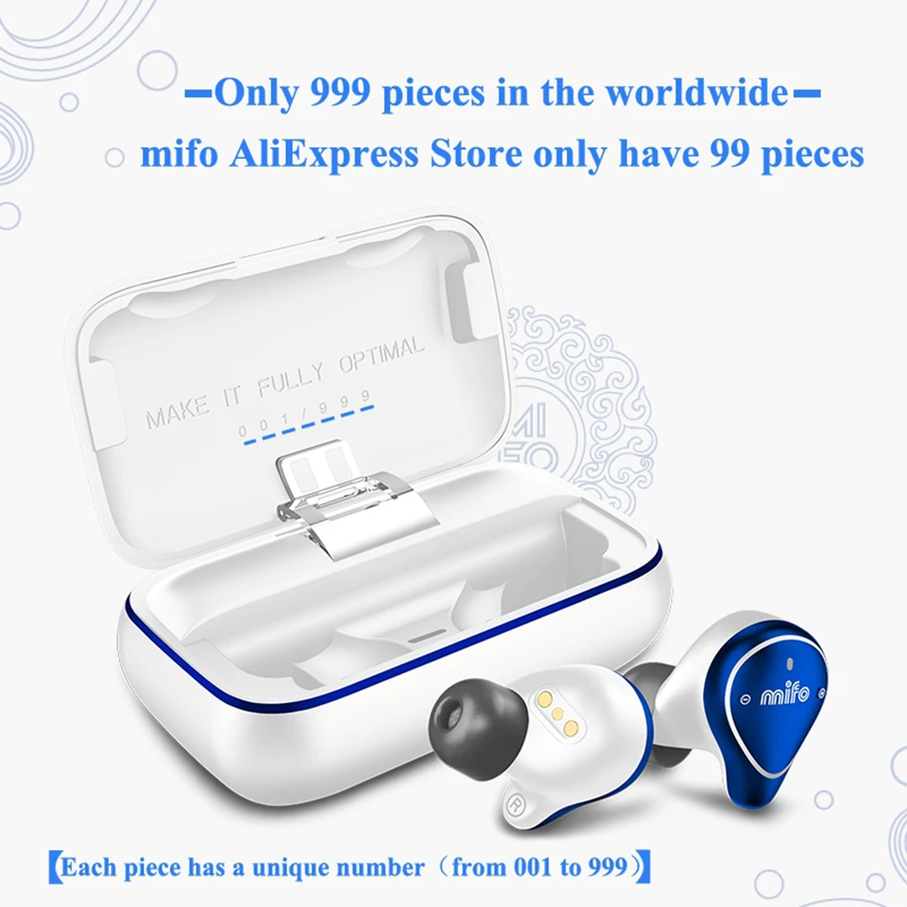 Mifo O5 Global Limits Bluetooth 5.0 Balanced Armature True Wireless Earbuds Waterproof Sport Mini Earbud For IOS Android Xiaomi