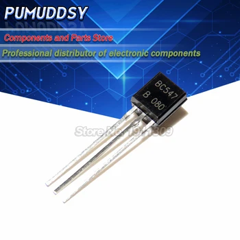 

100PCS BC547B BC547 TO92 547B new triode transistor NPN PNP TO-92 IC