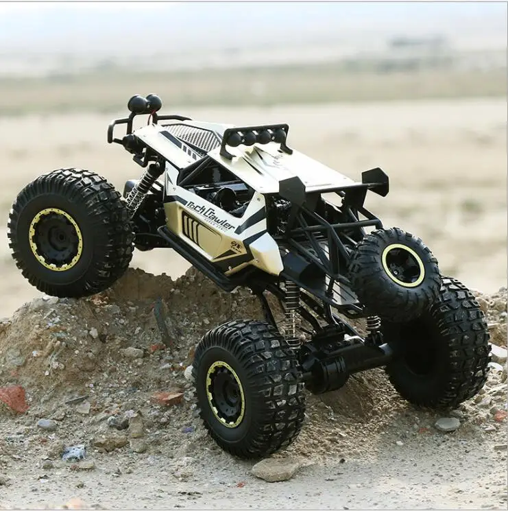 1:8 50 см ультра-большой Радиоуправляемый автомобиль 4x4 4WD 2,4 г высокая скорость Bigfoot пульт дистанционного управления багги Грузовик скалолазание внедорожник джипы Подарочная игрушка - Color: alloy Golden
