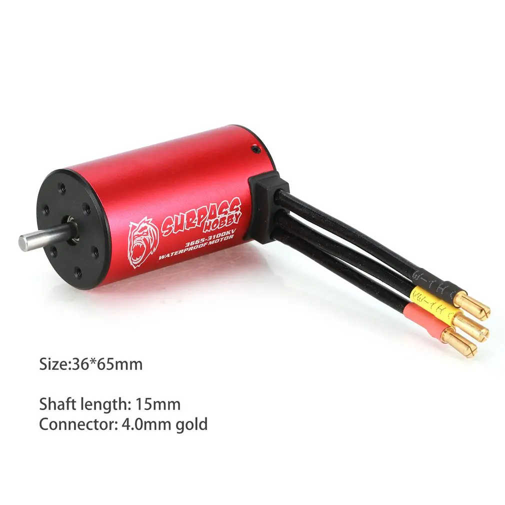 SURPASSHOBBY KK 3665 3100KV бесщеточный двигатель 2S 3S для 1:10 RC Дрифт гоночный автомобиль водонепроницаемый Сенсорный грузовик часть
