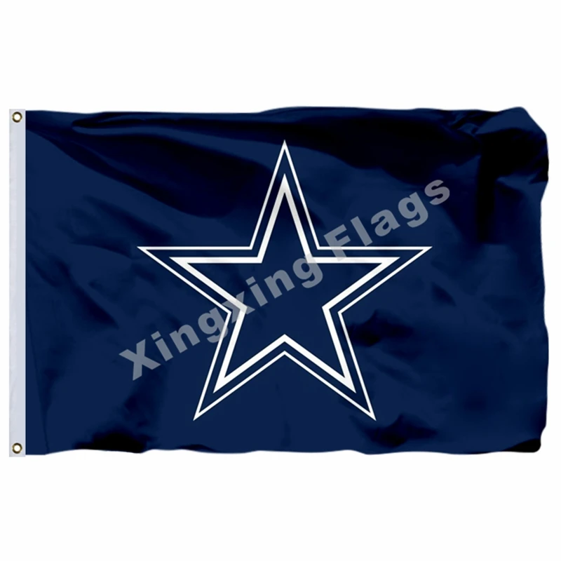 Dallas ковбои флаг 3ft x 5ft полиэстер баннер летающие Размеры № 4 90X150 см Изготовленный На Заказ Флаг - Цвет: B1
