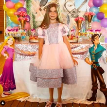 Розовые платья для маленьких девочек на день рождения с рукавами-крылышками; платья для маленьких девочек; розовое платье Большие банты на спине; элегантные платья на заказ