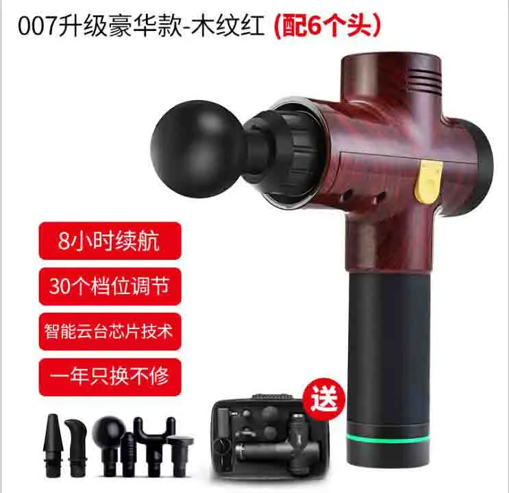 Травяно-зеленый Upgraded Electric Percussion Therapy Relax Muscle Device Professional Body Relaxation Massager Electric Massage Gun - Цвет: Травяно-зеленый