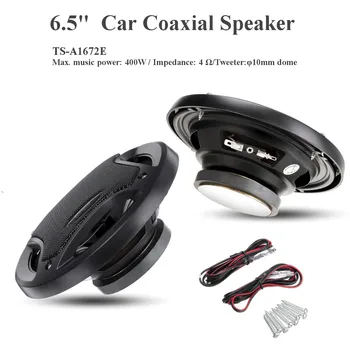 

2pcs 6.5 Inch 400W Car Coaxial Speaker Vehicle Door Auto Audio Music Stereo Hifi Speakers Loudspeaker For Car Audio System
