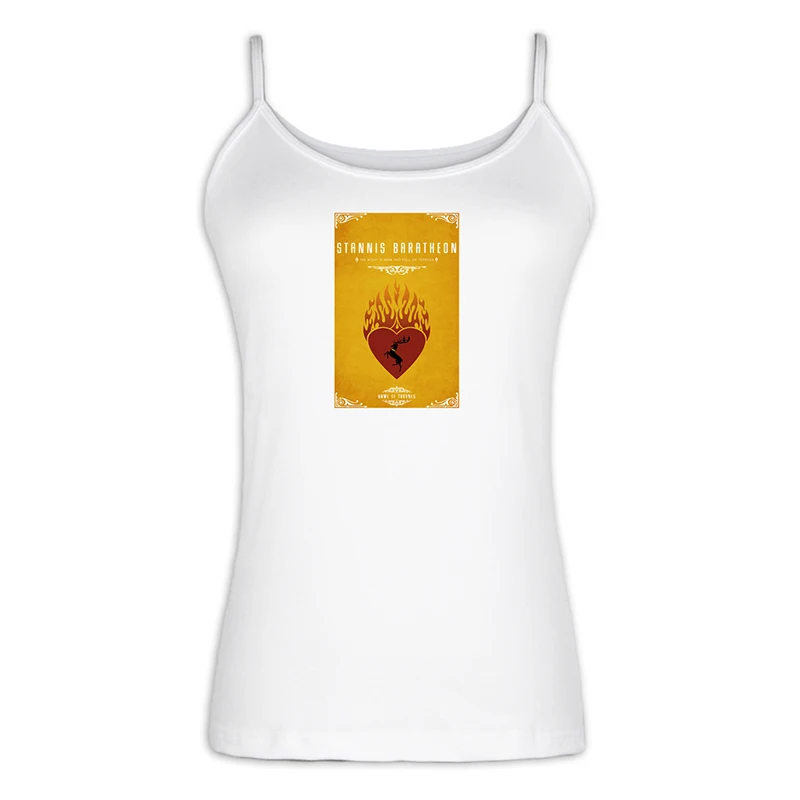 jfSingletS2165W Bucks Game of Thrones House Baratheon of Storm's End Our Is the Fury женский сексуальный жилет, хлопковый топ на бретелях - Цвет: jfSingletS2165W