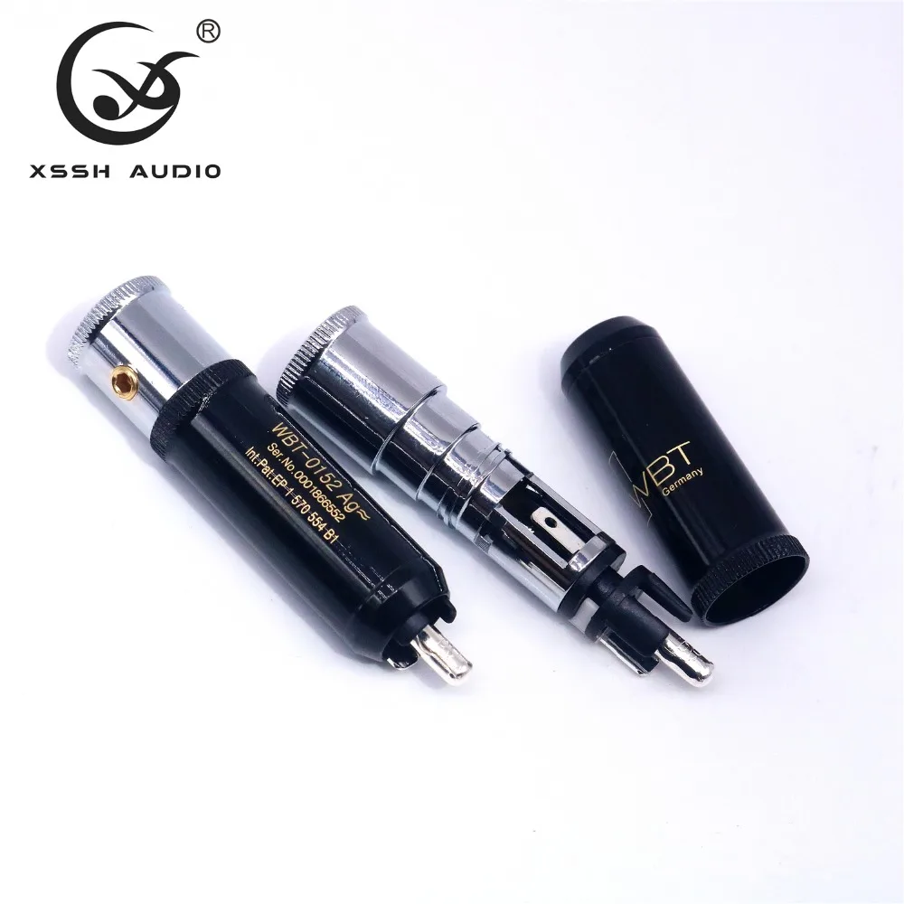 4 шт. RCA XSSH аудио YIVO Hi-End HIFI DIY WBT0152AG посеребренный штекер аудио RCA разъем Jack для аудио кабель Шнур