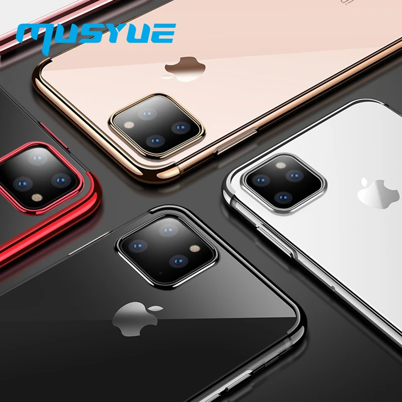 

Musyue Case for iPhone 11 Case Luxury Plating TPU Cases for iPhone 11 Pro Max 2019 Coque Phone Cover Accessories