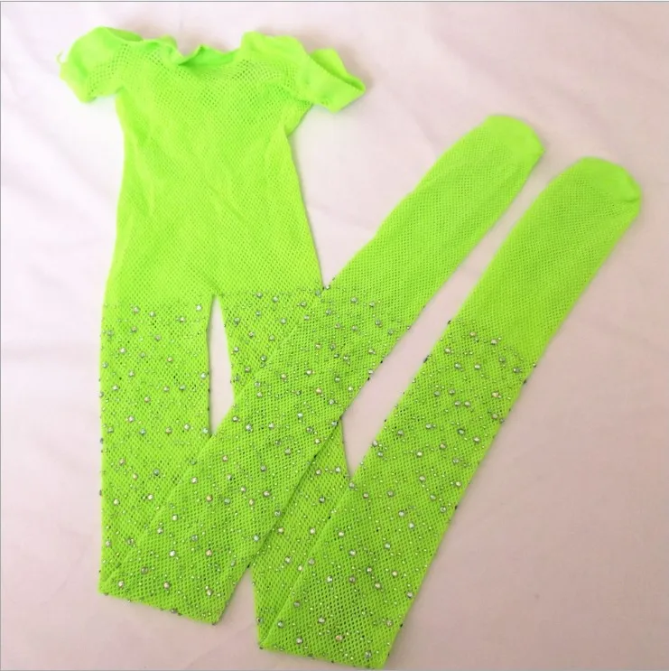 style 4 CYSINCOS/Новые модные колготки для девочек с сетчатым узором, стразы, чулки для детей, летние детские носки в сеточку, стразы для маленьких девочек - Цвет: style 4