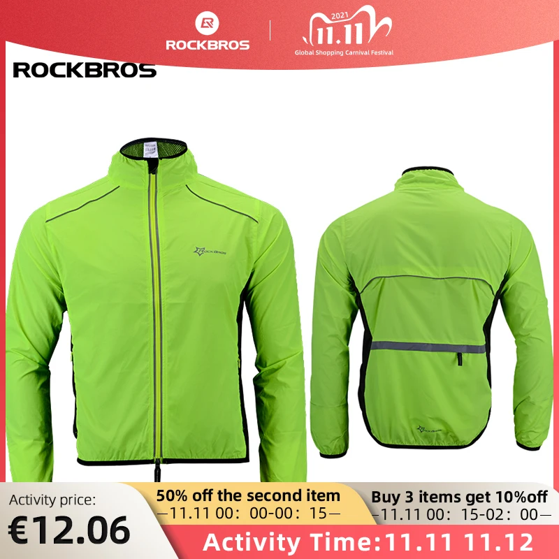 RockBros Men Cycling Sport Clothing Wind Coat Long Jersey Jacket Asian Size 