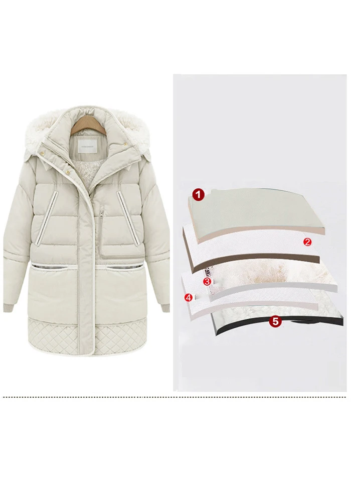 Liva girl Parka для женщин зимняя куртка для женщин пальто с капюшоном Женская куртка с толстой подкладкой больших размеров зимние женские пальто