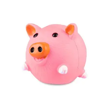 

Pet Dog Chew Toys Sound Bite Toy Emulsion Fun Pig Chicken Cow Shape Non-toxic Interactive Vocalization Training Molar Supplies