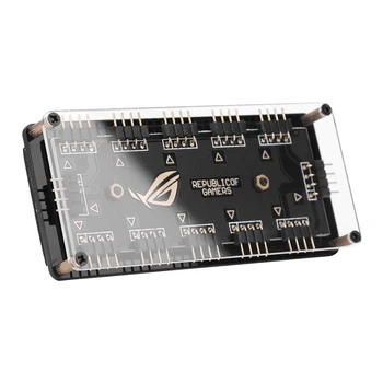 

12V 4-Pin 10 Ports Classic RGB HUB Desktop 1-10 12V Motherboard RGB Extension Splitter PC Computer Desktop Accessaries Supplies