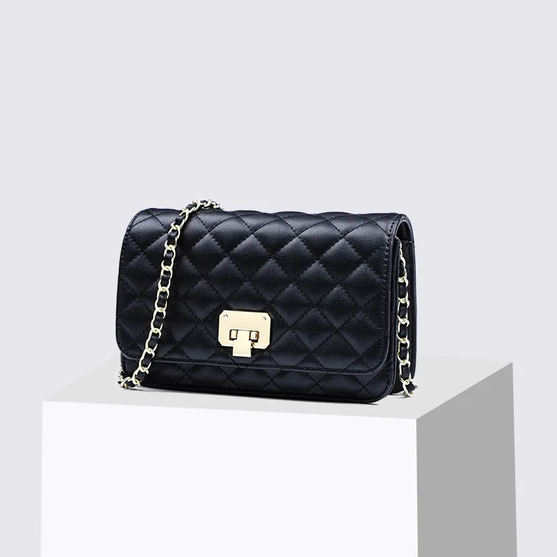 

Woman Package 2020 Genuine Leather Ck Limited Joker Small Bag Foreign Style Single Shoulder Chain Oblique Satchel