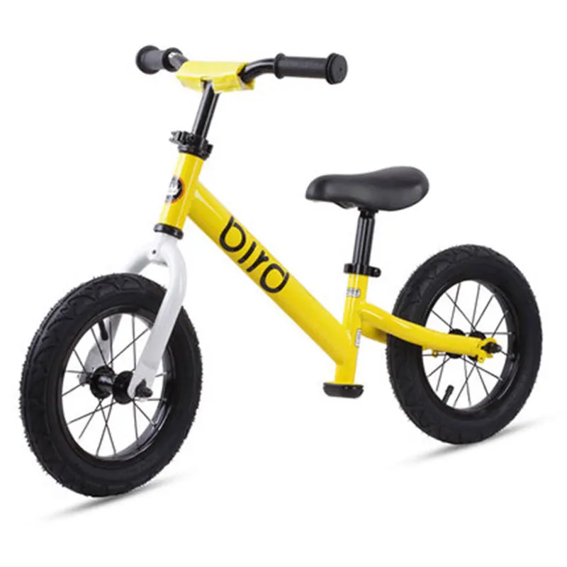 Children's Bike Balance Car 2-6 Years Old Boy and Girl Universal Handlebar Seat Height Adjustable Black and Yellow
