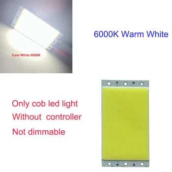 

12V 15W COB LED Panel Light with Dimmer Controller 1500LM Warm Nature Cold White DC12V Dimmable LED Bulb for Diy Work Decor Lam