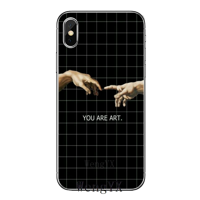 Мягкая обложка чехол Микеланджело живопись Эстетическая для samsung Galaxy A10 A30 A40 A50 A60 A70 A6s A8 A9s J4 J6 Prime Plus - Цвет: Michelangelo-B-07