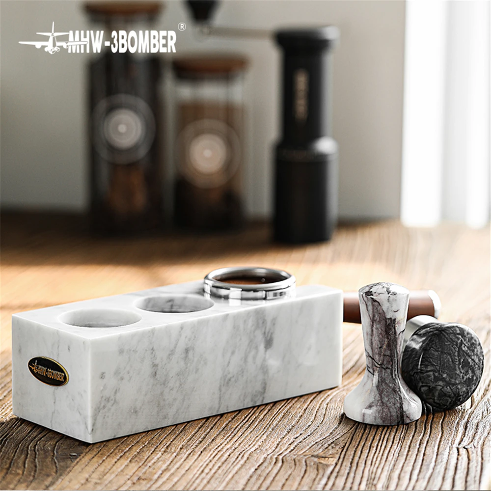 

51/54/58mm Marble Coffee Filter Tamper Holder Espresso Tamper Mat Stand Coffee Maker Support Base Rack Coffee Accessories