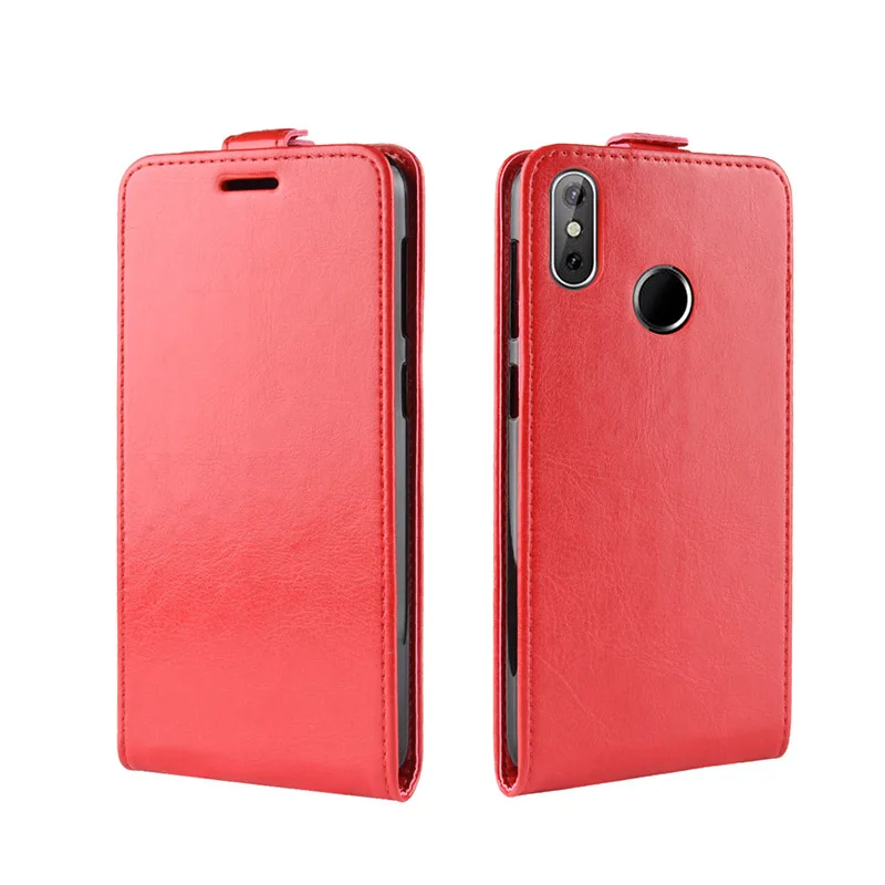 Флип-чехол из искусственной кожи для Galaxy J6plus J6prime для телефона Coque Funda - Цвет: Красный