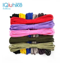 IQiuhike 550 Паракорд парашютный шнур для палатки Guyline Mil Spec type III 7 нитей 100 футов для пеших прогулок кемпинга 208 цветов