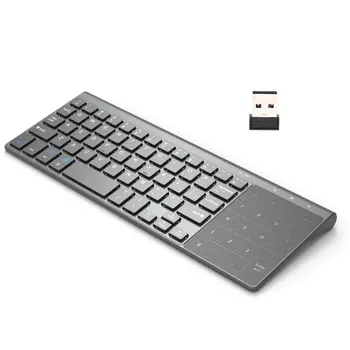 

Thin 2.4GHz USB Wireless Mini Keyboard with Number Touchpad Numeric Keypad for Android windows Tablet,Desktop,Laptop,PC