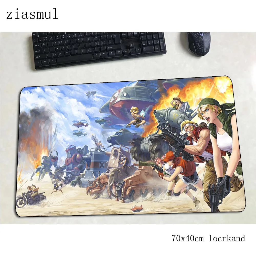 Металлический Коврик для мыши, толстый компьютерный коврик 70x40 см, игровой коврик для мыши, большая клавиатура со встроенной мышью, игровой ПК, геймерский стол