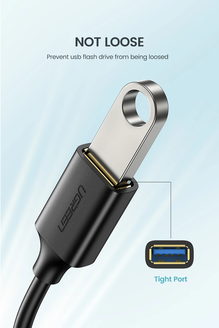 Ugreen USB C к USB адаптер Тип C OTG USB кабель C штекер USB 3,0 A женский кабель адаптер для MacBook Pro samsung S9 USB-C OTG