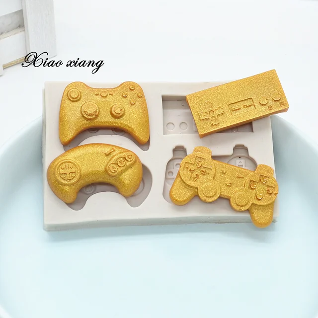 Vezérlő Gamepad Játék Szilikon Formák Billentyűzet Baba Születésnapi Fondant Sütemény Díszítő Szerszámok Cukorkás Csokoládé Gumpaste Penész M1997 - Image 5