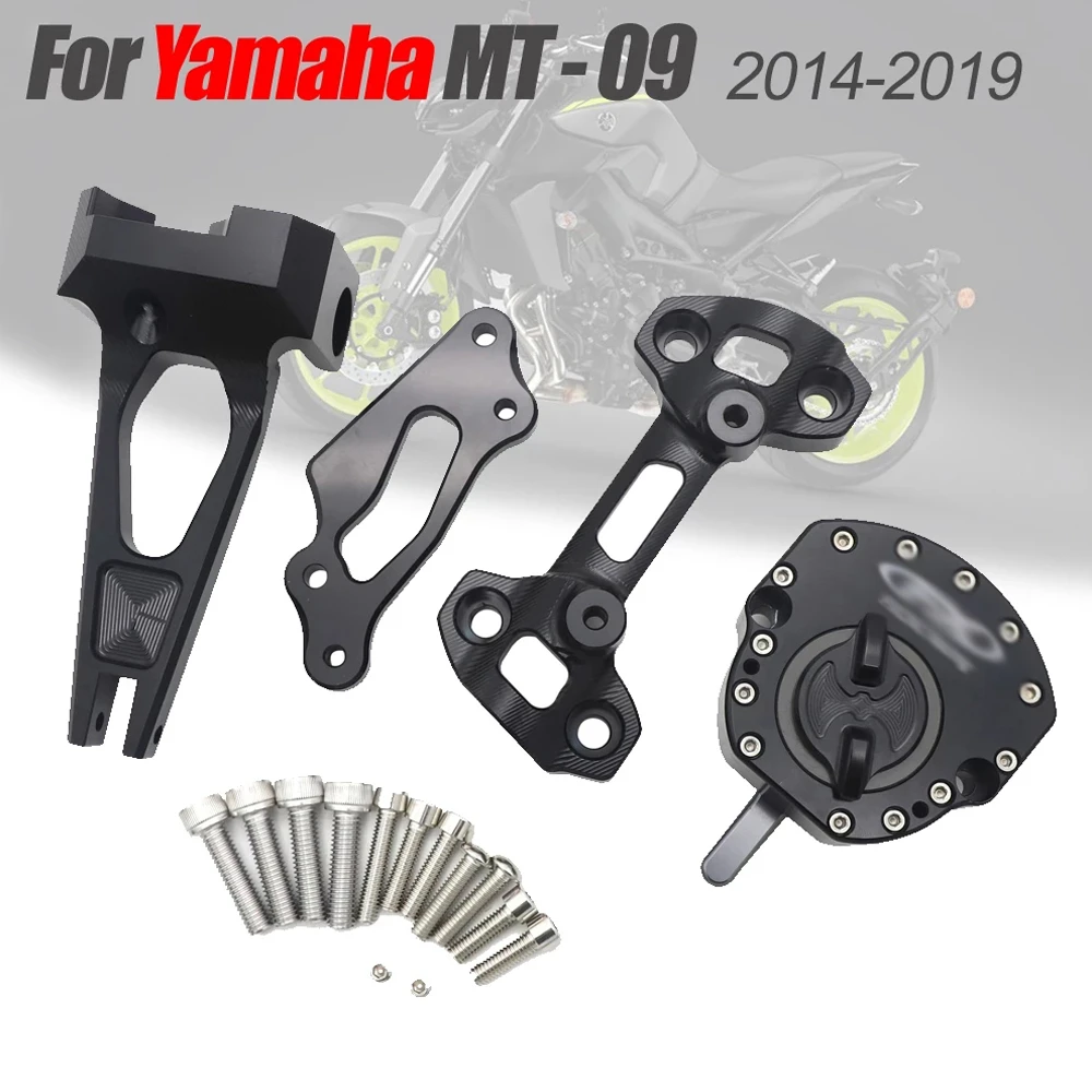 CNC Steering Damper Stabilizer For YAMAHA MT09 FZ09 2014-2019 MT 09/FZ 09 18 17