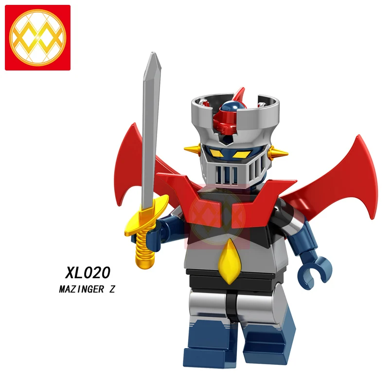 50 шт. GXL043-046 мазинкайзер мазингер Z Аниме мультфильм волтрон зверь король голион экшн модель обучения строительные кубики, детские игрушки - Цвет: Цвет: желтый